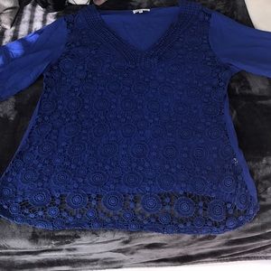 KNIT ROYAL BLUE TOP